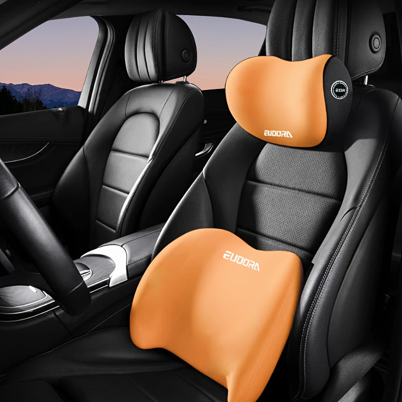 Ergonomisches Nacken- und Lendenkissen fürs Auto – Komfortkissen mit hoher Dichte für lange Autofahrten