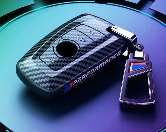 Carbon Fiber Car Key Cover – Stylish Protective Key Case