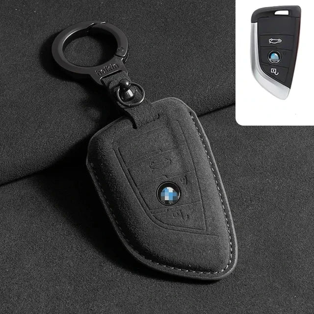 BMW Suede Key Cover – Premium Protective Key Case