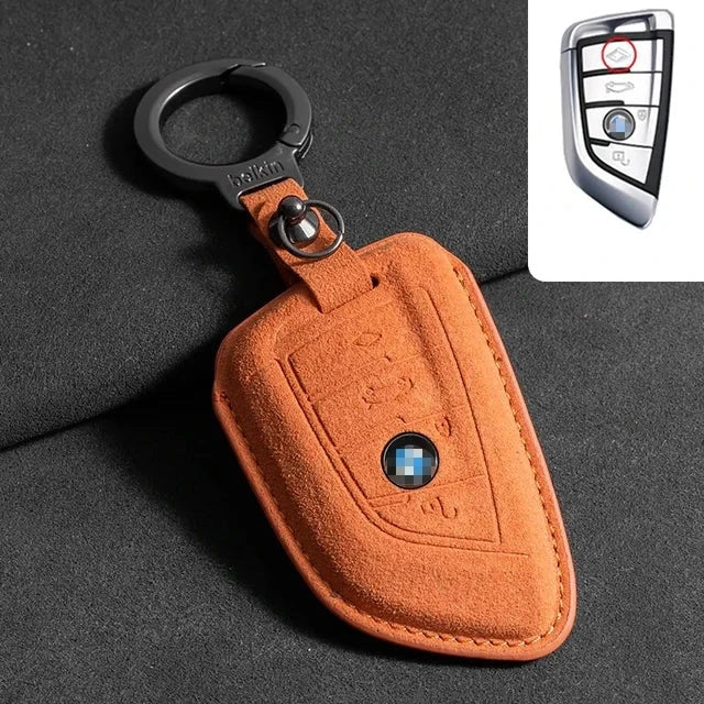 BMW Suede Key Cover – Premium Protective Key Case
