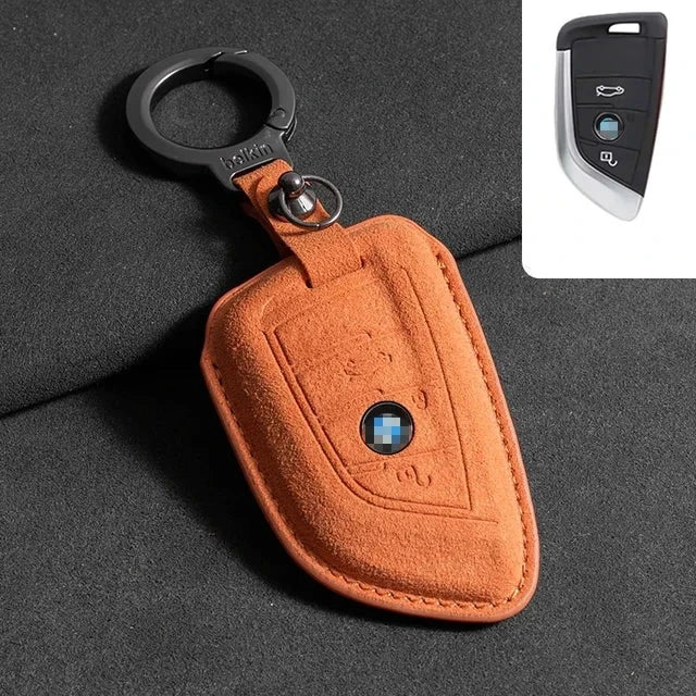 BMW Suede Key Cover – Premium Protective Key Case