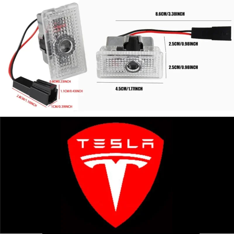 Tesla-Emblem-Aufkleber – ABS-Logo-Emblem für Tesla-Modelle