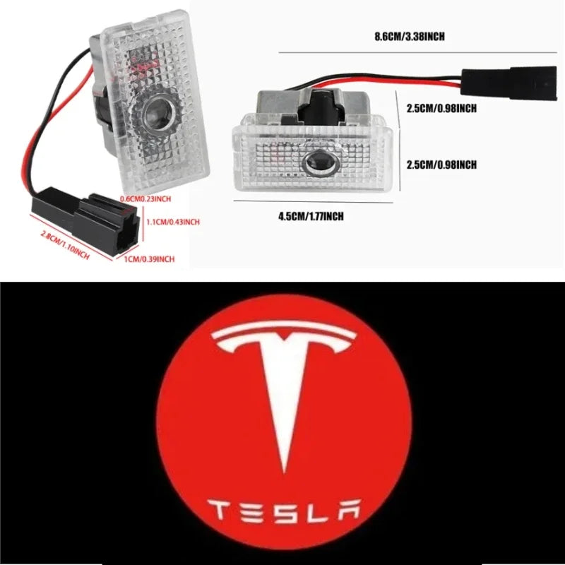 Tesla-Emblem-Aufkleber – ABS-Logo-Emblem für Tesla-Modelle