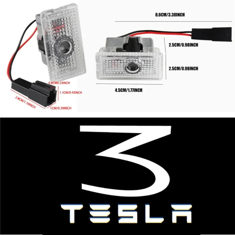 Tesla-Emblem-Aufkleber – ABS-Logo-Emblem für Tesla-Modelle
