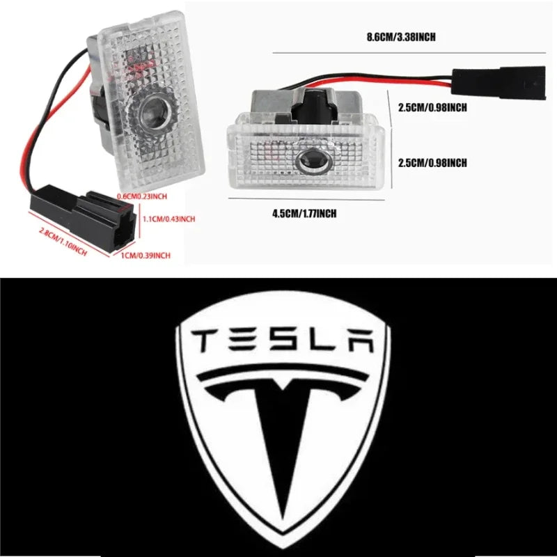 Tesla-Emblem-Aufkleber – ABS-Logo-Emblem für Tesla-Modelle