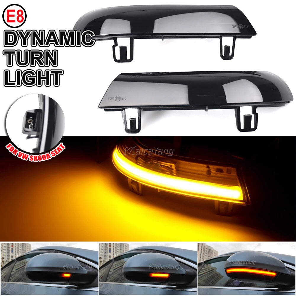 Dynamic LED Side Indicators for VW Golf 5, Jetta MK5, Passat B6/B5.5 – Sequential Turn Signal Set