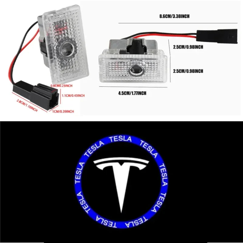 Tesla-Emblem-Aufkleber – ABS-Logo-Emblem für Tesla-Modelle