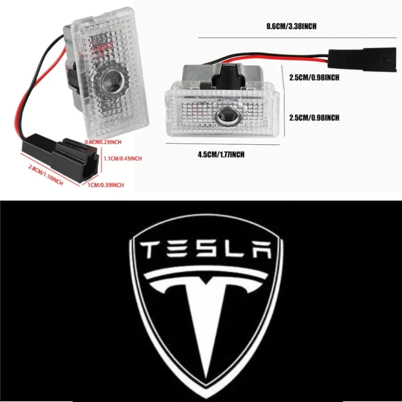 Tesla-Emblem-Aufkleber – ABS-Logo-Emblem für Tesla-Modelle