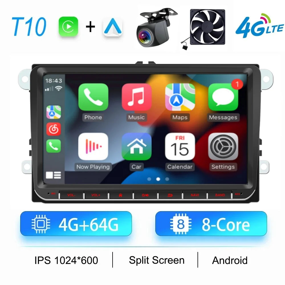 Android Car Stereo for Volkswagen – CarPlay, Android Auto & GPS