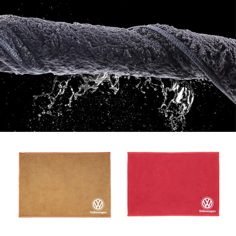 VW Microfiber Cleaning Cloth – Premium Car Care Towel for Interior & Exteri
