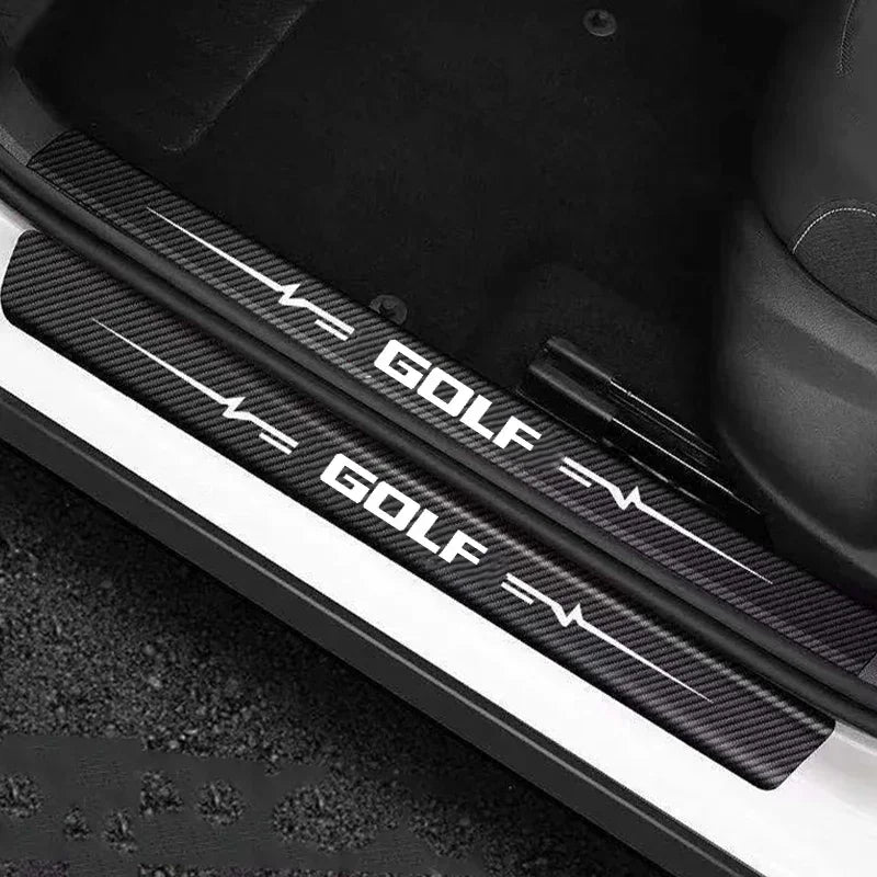 VW Golf Door Sill Protector Sticker – Anti Scratch Scuff Plate Guard (4PCS)
