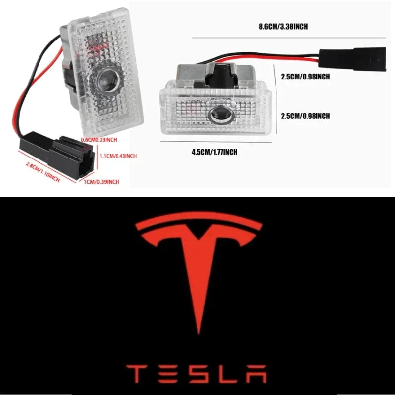 Tesla-Emblem-Aufkleber – ABS-Logo-Emblem für Tesla-Modelle