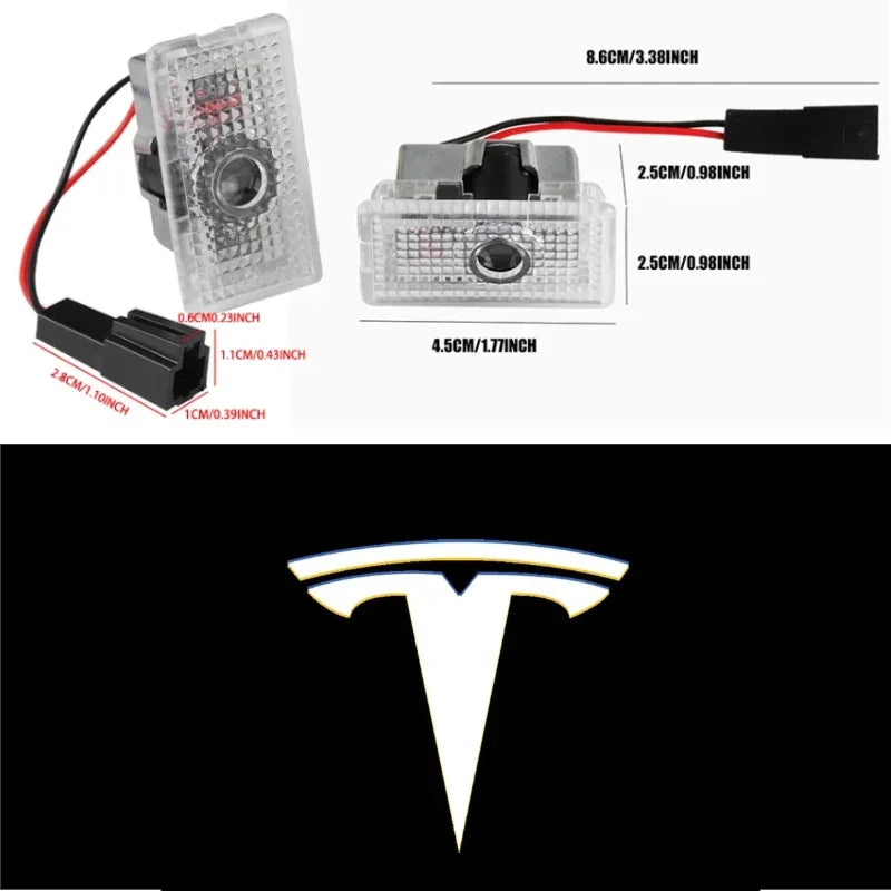 Tesla-Emblem-Aufkleber – ABS-Logo-Emblem für Tesla-Modelle