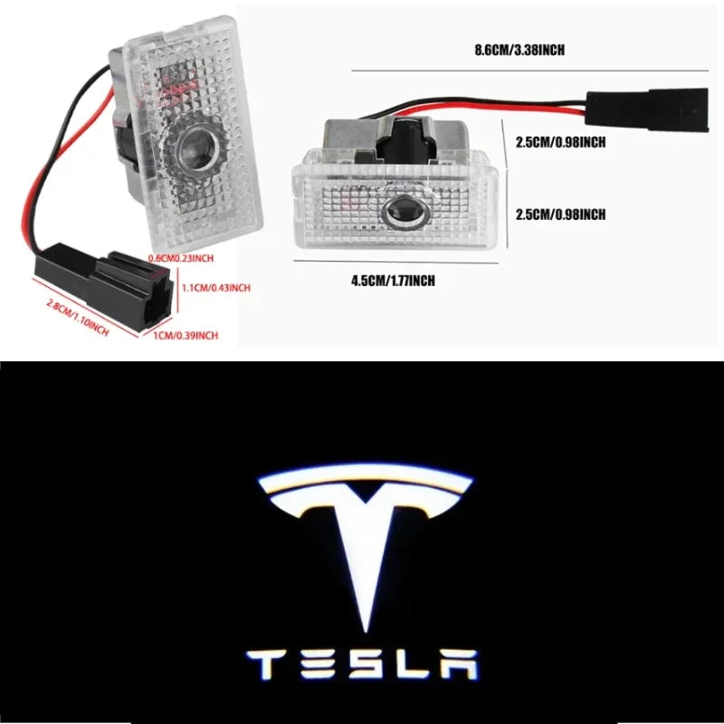 Tesla-Emblem-Aufkleber – ABS-Logo-Emblem für Tesla-Modelle