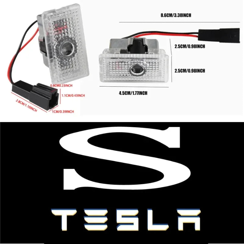 Tesla-Emblem-Aufkleber – ABS-Logo-Emblem für Tesla-Modelle