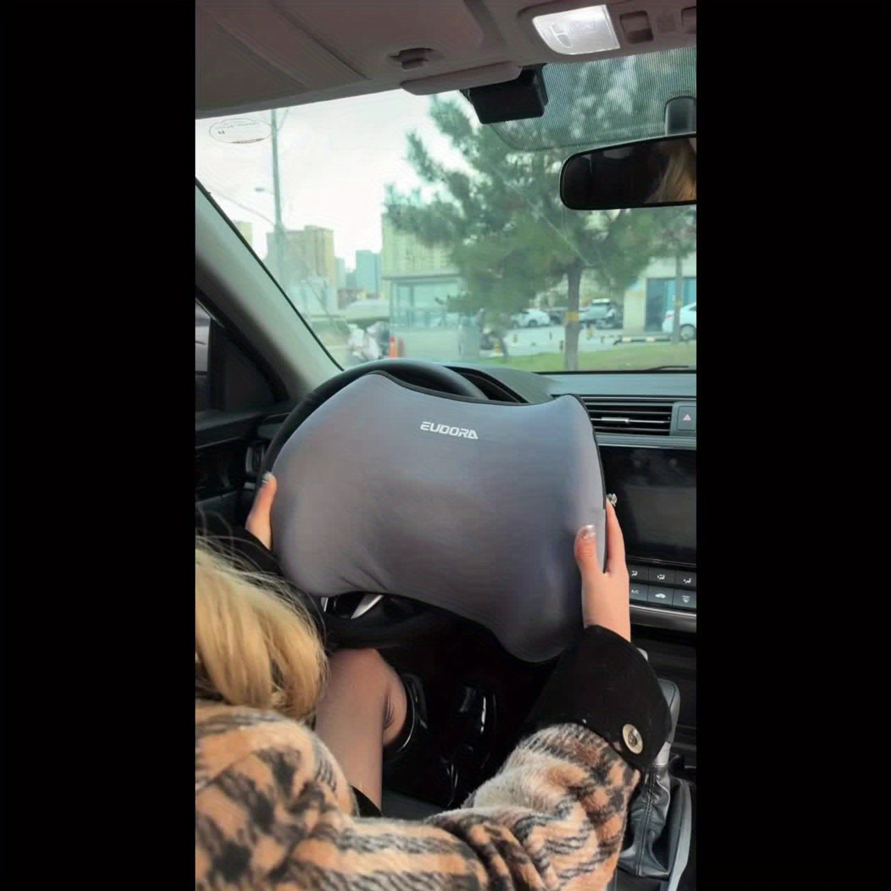 Ergonomisches Nacken- und Lendenkissen fürs Auto – Komfortkissen mit hoher Dichte für lange Autofahrten