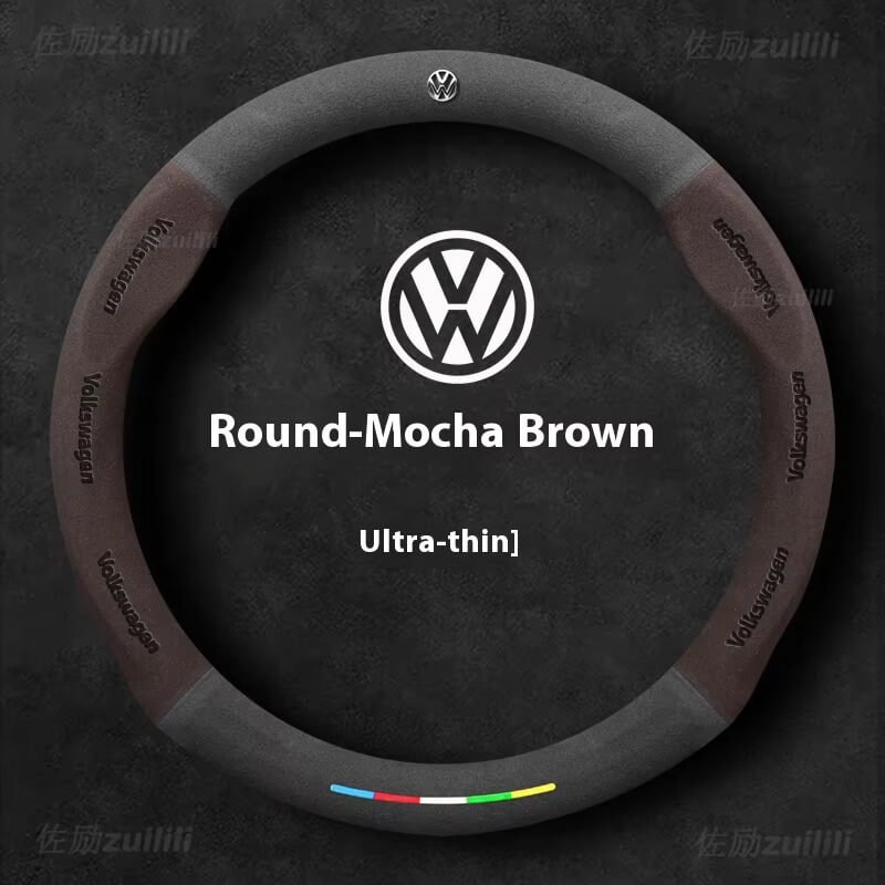 AutoVeredler Suede Steering Wheel Cover – Sport Grip Cover for VW
