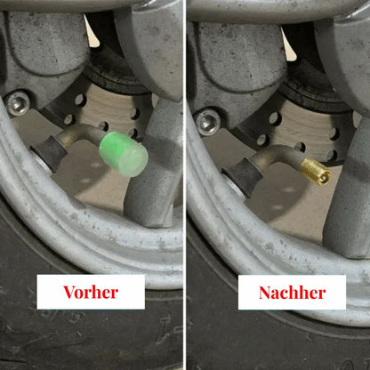 Leuchtende Reifenventilkappen für Autos –  fluoreszierend, universell passend