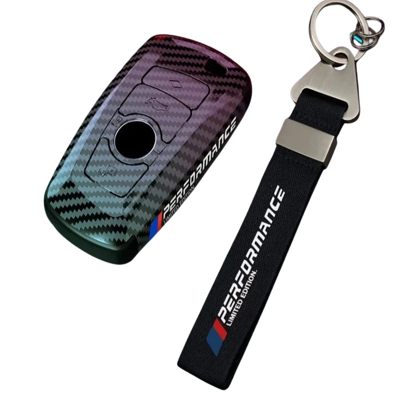 Autoschlüsselhülle aus Carbon mit robustem Clip