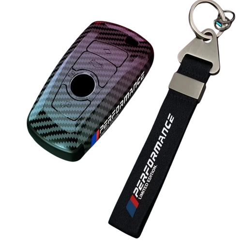 Autoschlüsselhülle aus Carbon mit robustem Clip