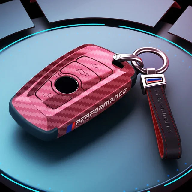 Carbon Fiber Car Key Cover – Stylish Protective Key Case