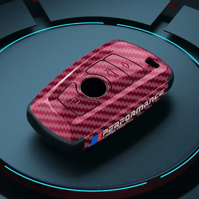 Carbon Fiber Car Key Cover – Stylish Protective Key Case