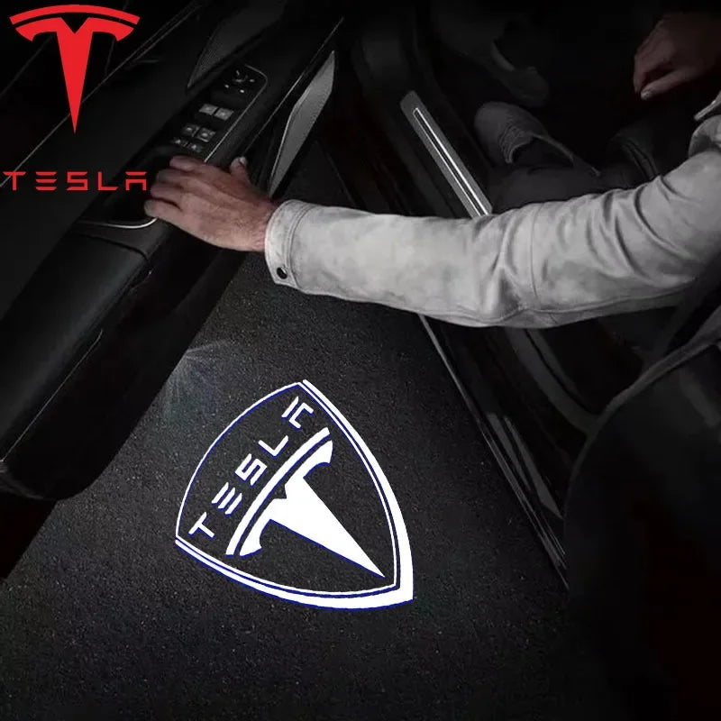 Wetterfestes Tesla ABS Emblem – stilvoller Aufkleber für Türen, Kofferraum oder Motorhaube
