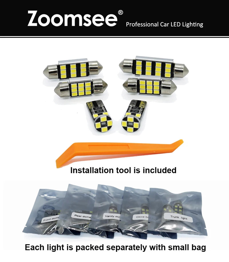 LED Innenraumbeleuchtung Kit für Volkswagen – 12V Canbus-kompatibel, 200 Lumen