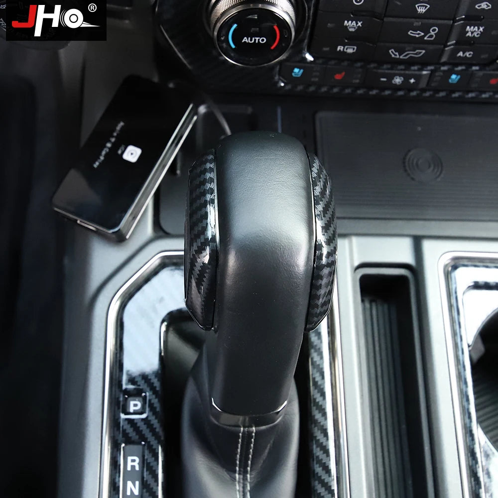 Upgrade Your Ford F150 2016–2020 with Carbon Grain Shift Handle Overlay Trim