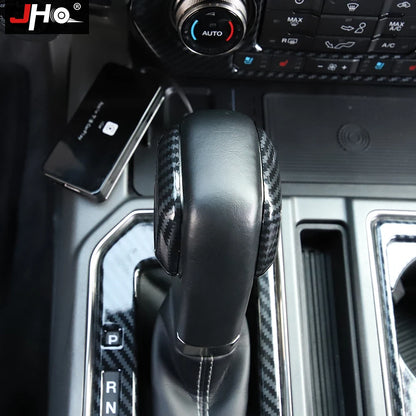 Upgrade Your Ford F150 2016–2020 with Carbon Grain Shift Handle Overlay Trim