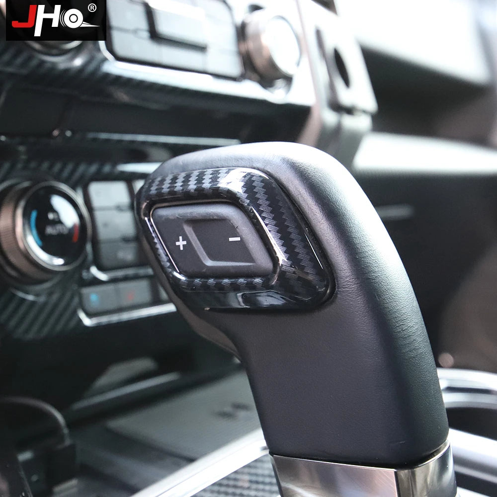 Upgrade Your Ford F150 2016–2020 with Carbon Grain Shift Handle Overlay Trim