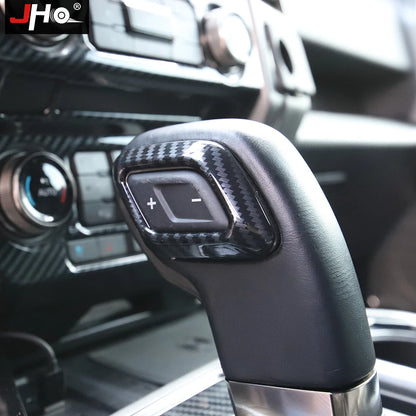 Upgrade Your Ford F150 2016–2020 with Carbon Grain Shift Handle Overlay Trim