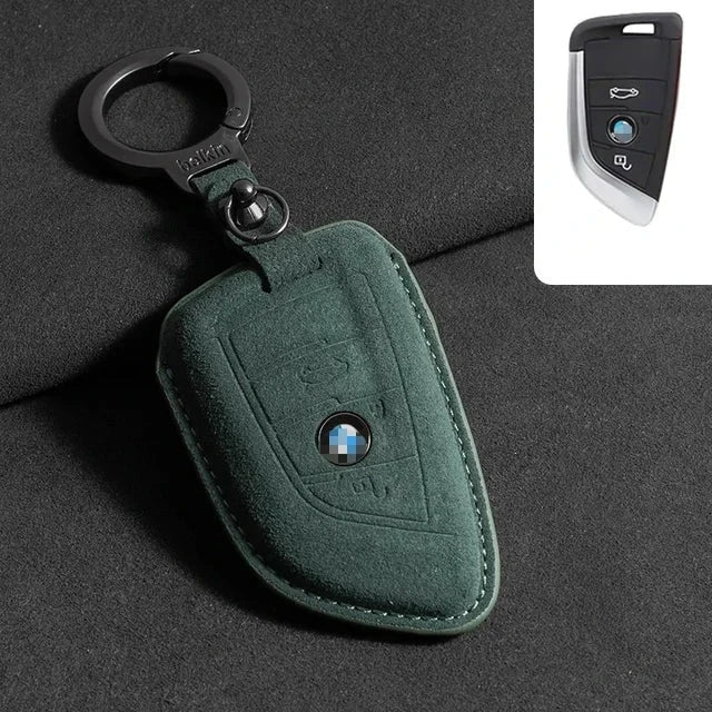 BMW Suede Key Cover – Premium Protective Key Case