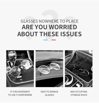 Sonnenbrillenhalter für Audi – Premium Aufbewahrungsbox für Sonnenblenden (Q3, Q5, Q7, Q8, A3, A4, A5, A6, A7, A8)