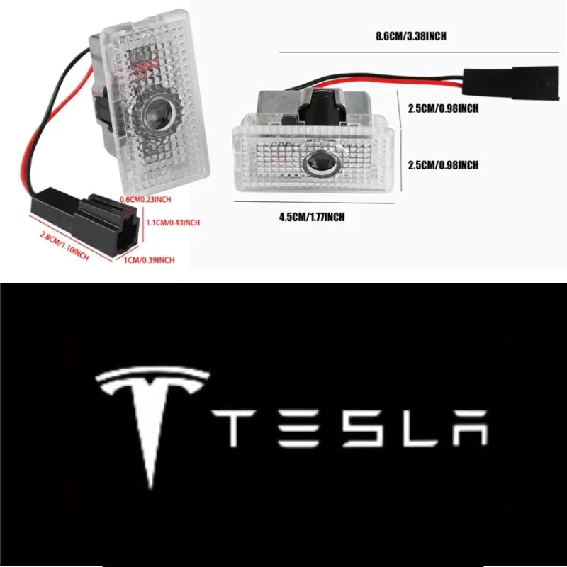 Tesla-Emblem-Aufkleber – ABS-Logo-Emblem für Tesla-Modelle