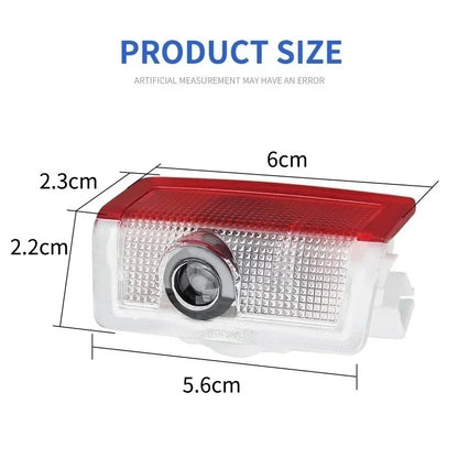 2er-Set LED Türlicht-Projektor mit Mercedes-Benz Logo – kompatibel mit W212, W205, AMG, GLA, GLC, GLB, GLE und mehr