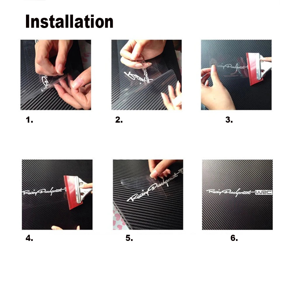 3-Farben Autoaufkleber für VW – Sportliche Akzentstreifen in Schwarz, Rot und Gelb (4-teiliges Set)