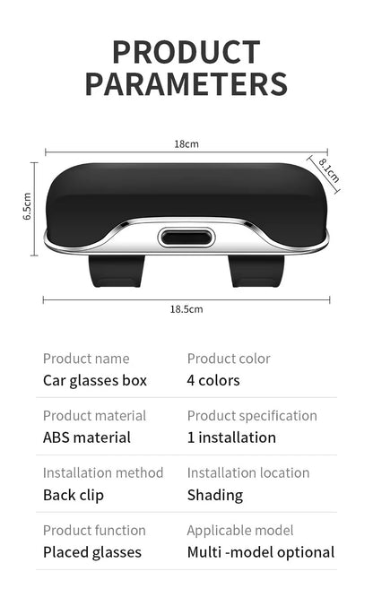 Sonnenbrillenhalter für Audi – Premium Aufbewahrungsbox für Sonnenblenden (Q3, Q5, Q7, Q8, A3, A4, A5, A6, A7, A8)