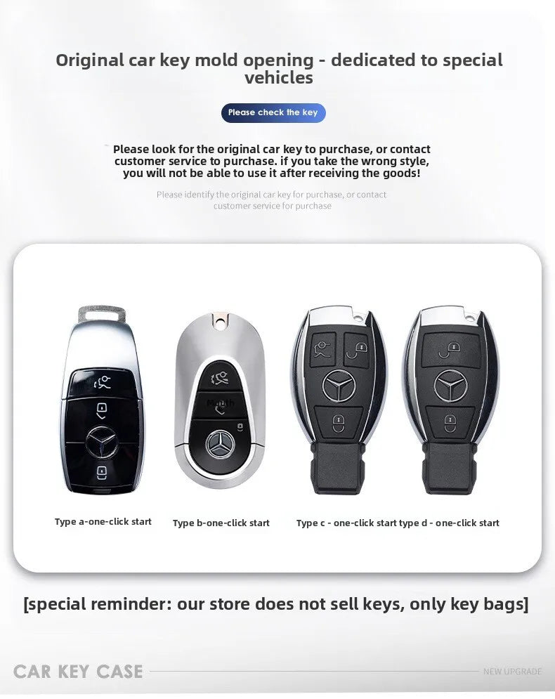 TPU Autoschlüsselhülle für Mercedes-Benz – Eleganter Schutz mit weichem TPU-Design