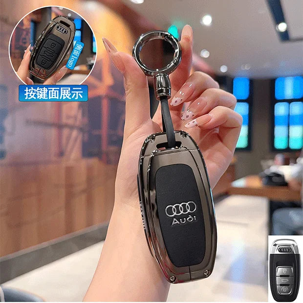 Schlüsseletui aus Zinklegierung für Audi – Stilvoller Schutz für Ihren Autoschlüssel