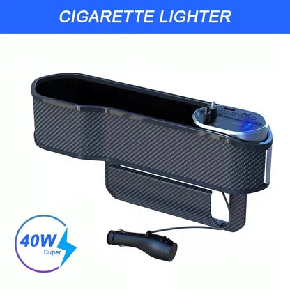 Multifunktionaler Auto-Sitzspalt-Halter mit Wireless Charging & 40W USB/USB-C Ladeanschluss