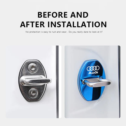 Zinklegierung Türschloss Abdeckung für Audi – Schutzkappen für Autotürschloss A1–Q8 Serie