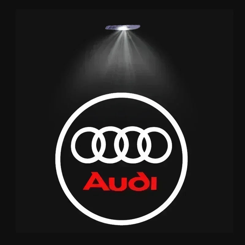 Audi LED Door Logo Projector – Welcome Puddle Lights for A3 A4 Q5 (2PCS)
