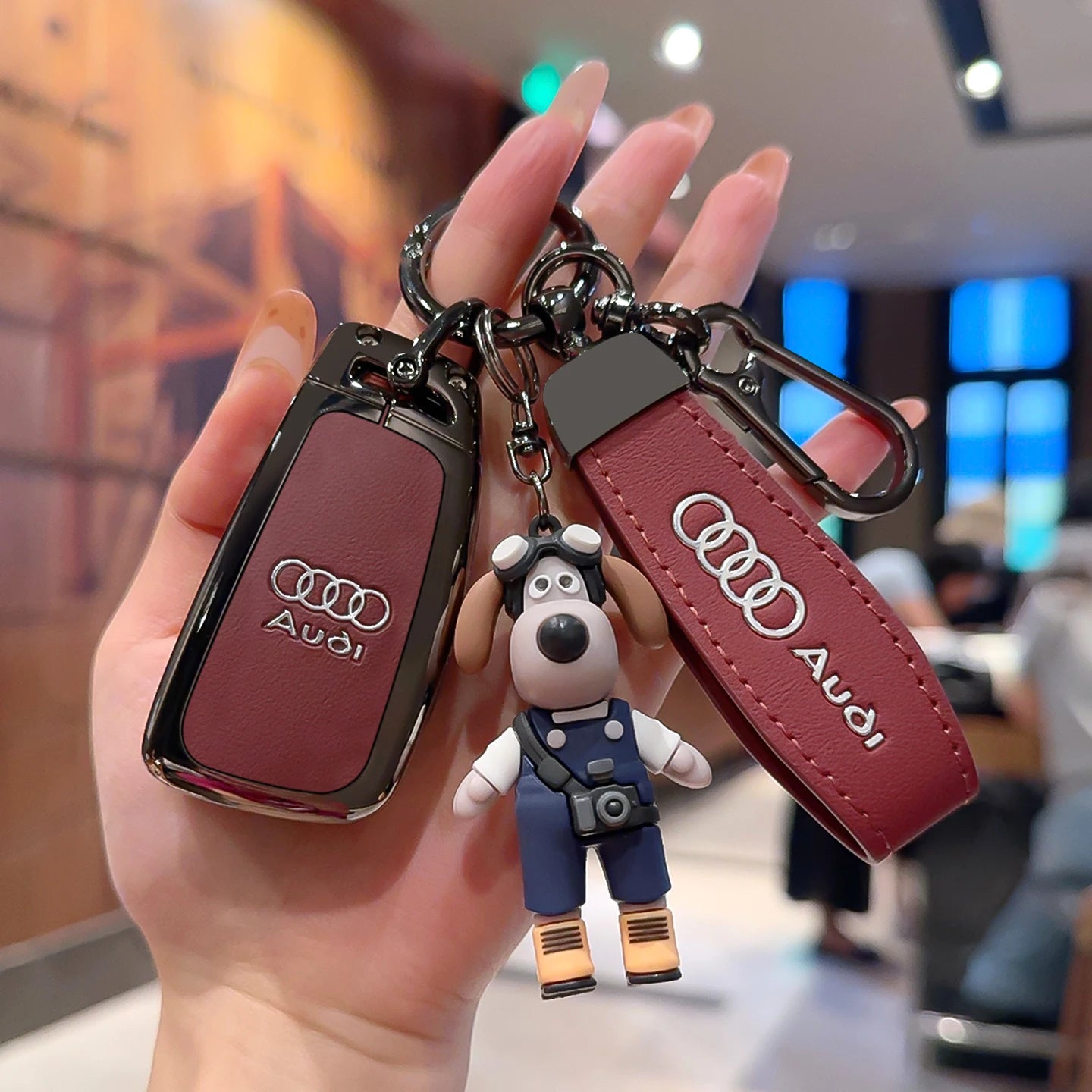 Schlüsseletui aus Zinklegierung für Audi – Stilvoller Schutz für Ihren Autoschlüssel