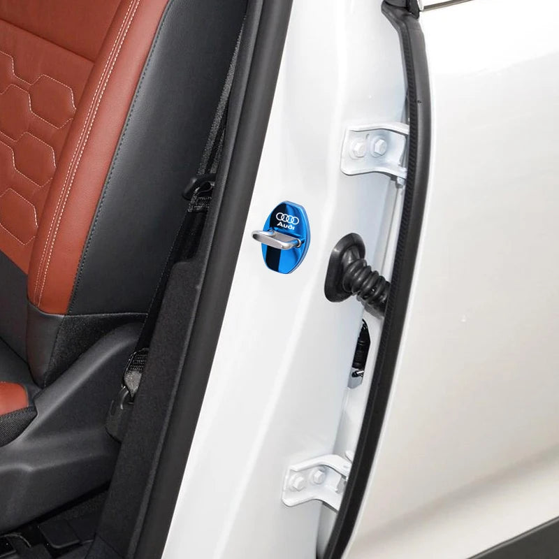 Audi Door Lock Cover – Zinc Alloy Protective Cap for A1 & Q8 Series