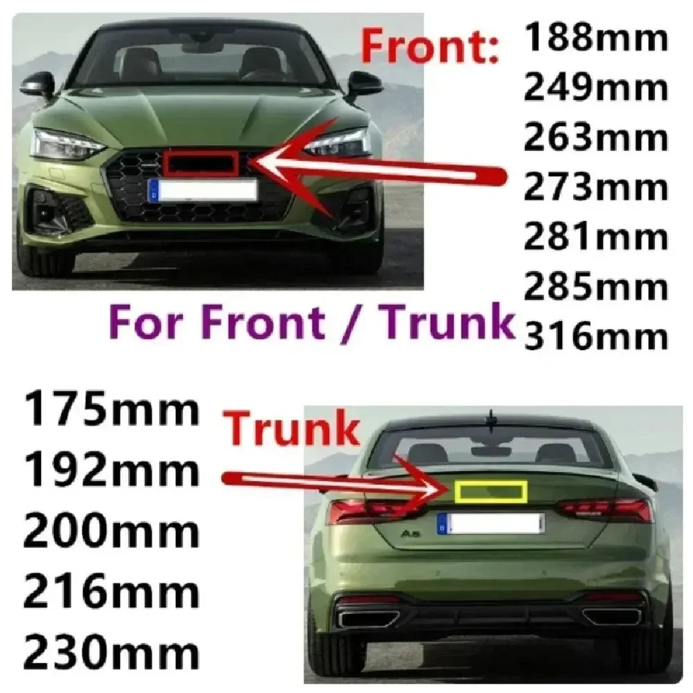 Schwarzes oder silbernes 4-Ring Emblem für Audi – Frontgrill & Hecklogo Abzeichen (A3, A4, A5, A6, A7, Q2, Q3, Q5, Q8, TT)