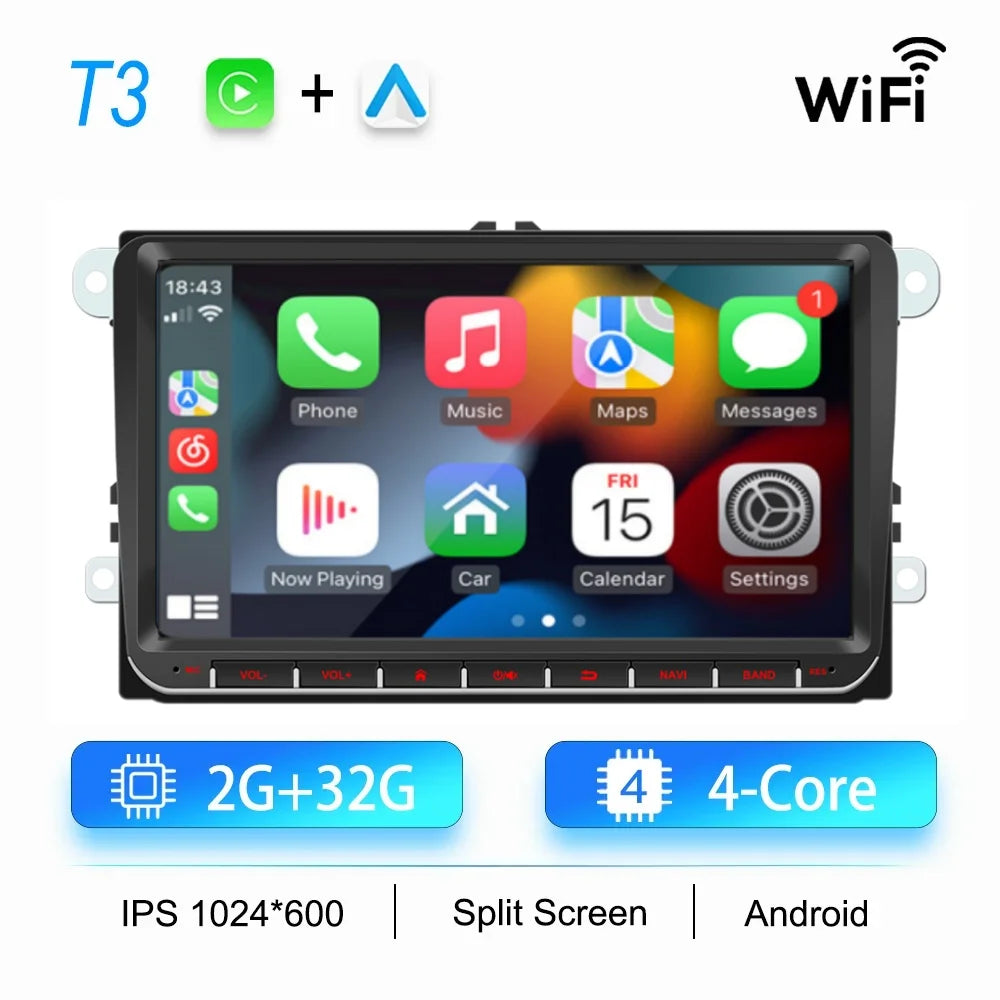 Android Car Stereo for Volkswagen – CarPlay, Android Auto & GPS