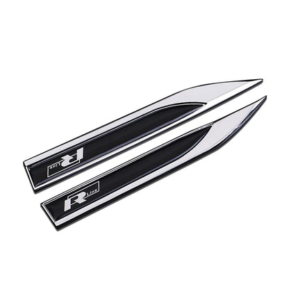 R-Line 3D Metall-Emblem für VW – Seitlicher Kotflügel-Aufkleber (2-teiliges Set)