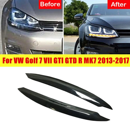 Scheinwerfer-Augenbrauenabdeckung für VW Golf 7 / 7.5 GTI R – Sportliche Eyelid Trim Aufkleber (2-teiliges Set)