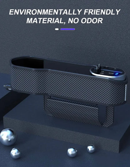 Multifunktionaler Auto-Sitzspalt-Halter mit Wireless Charging & 40W USB/USB-C Ladeanschluss